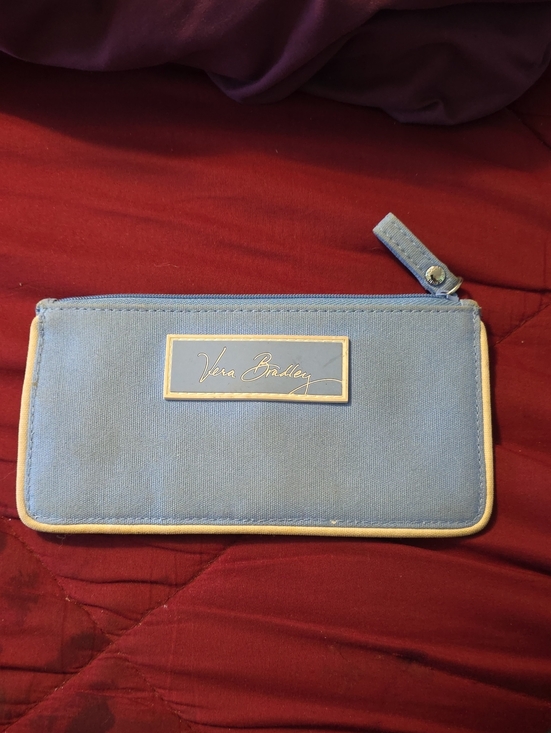 Vera Bradley Handbags - VERA BRADLEY LIGHT BLUE ZIP WALLET